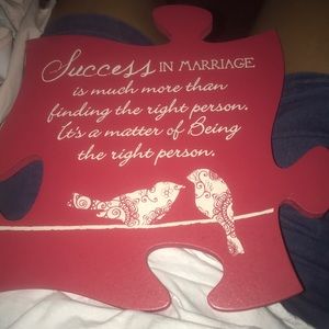 wedding gift / wall decor puzzle piece